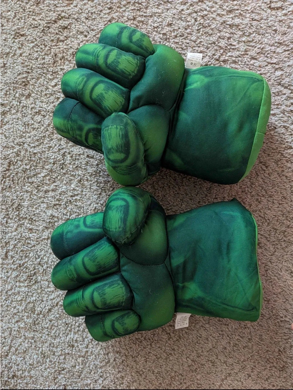 Marvel Hulk Green Padded Costume Gloves
